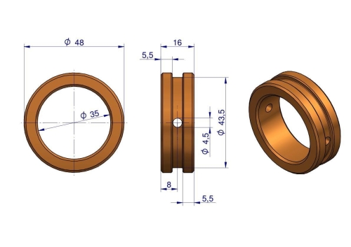 Tuleja korbowodu Rozrzutnik 2