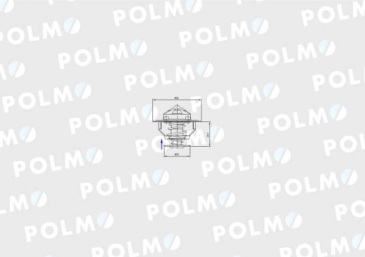 Termostat 3802273 Komatsu POLMO 3