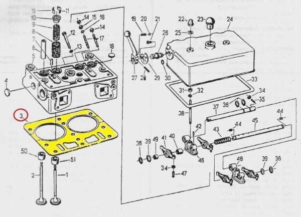 Uszczelka głowicy silikon 42022090 C-330 ORYGINAŁ URSUS 3