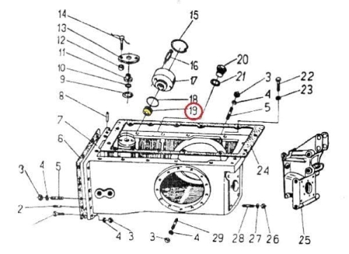 Filtr oleju podnośnika C-330 2