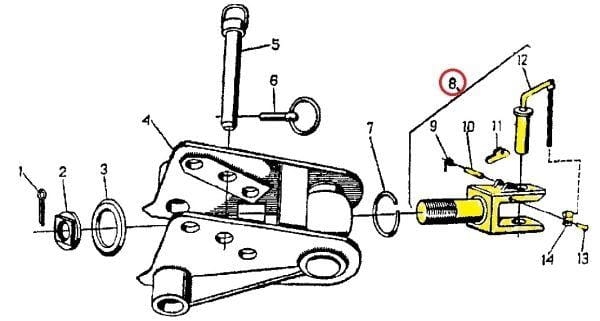 Hak zaczep kompletny C-360 2