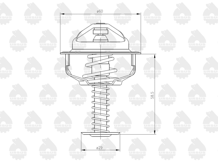 Termostat C-360 ORYGINAŁ URSUS 50513091U 2