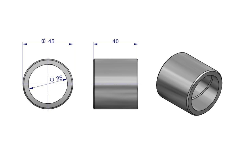 Tuleja wciskana korbowodu Prasa Kostka Sipma 2