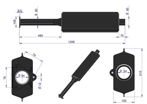 Tłumik emaliowany C-385 2