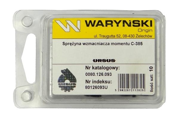 Sprężyna wzmacniacza momentu dł sprzedawane po 10 C-385 ORYGINAŁ URSUS 3