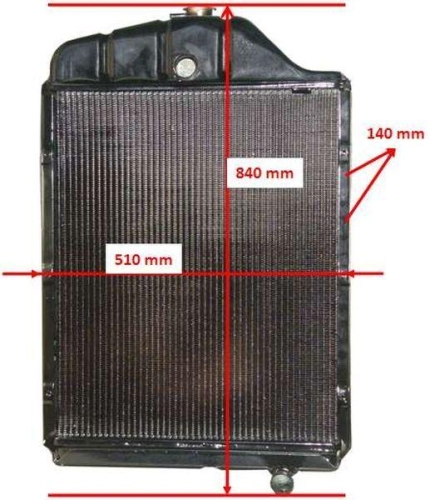 Chłodnica miedziana C-385 n.typ boczne mocowanie (6-cylindry) (2)