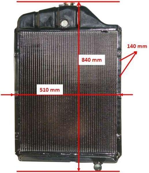 Chłodnica miedziana C-385 n.typ boczne mocowanie (6-cylindry) (2)