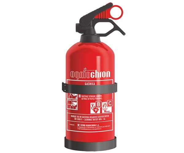 Gaśnica proszkowa 1kg z wieszakiem GP1ZBCMP POLSKA