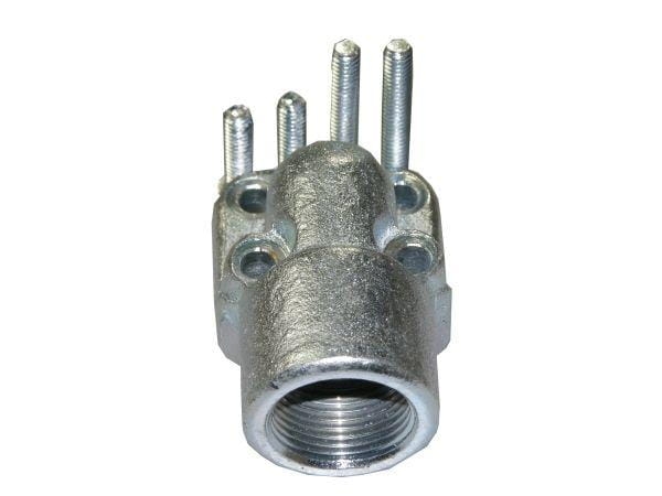 Adapter pompy hydraulicznej kątowy 4 otwory 3/4" 40 mm M