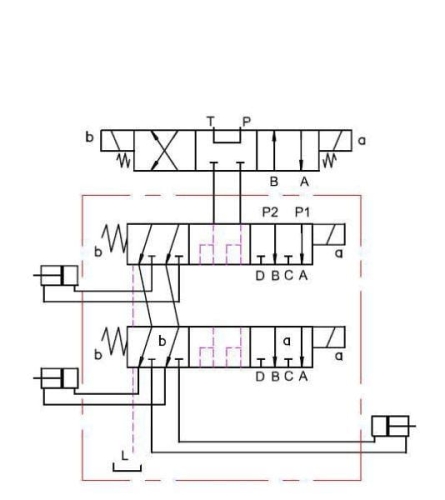 Dzielnik zawór elektrozawór kierunkowy elektromagnetyczny kontroli DVS6-6/2L G3/8 50L 2