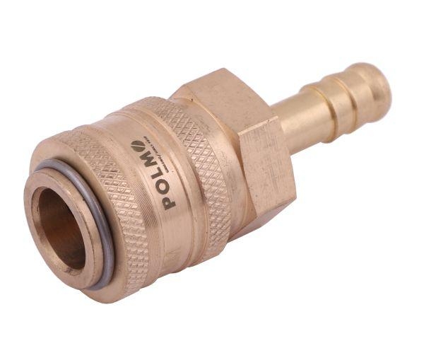 Szybkozłącze pneumatyczne P26 NW7.2 gniazdo pod wąż DN08mm POLMO 2