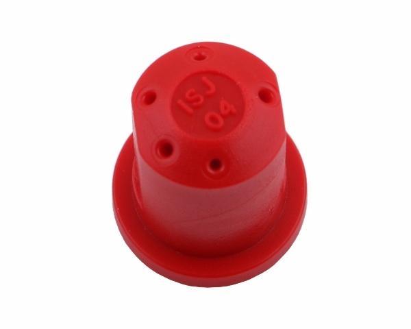 Rozpylacz rozlewowy wielootworowy przeznaczony do dystrybucji nawozów płynnych czerwony RSM Dysza PSP ASJ