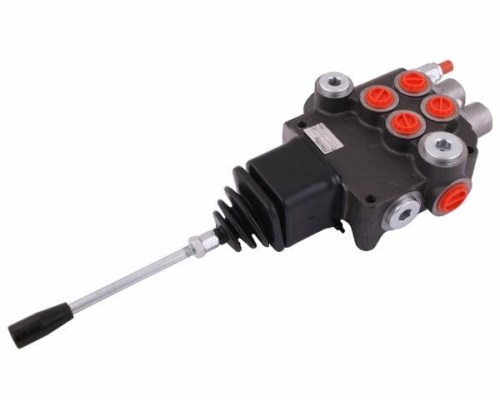 Rozdzielacz hydrauliczny dwusekcyjny (2-sekcyjny) 80L z joystickiem