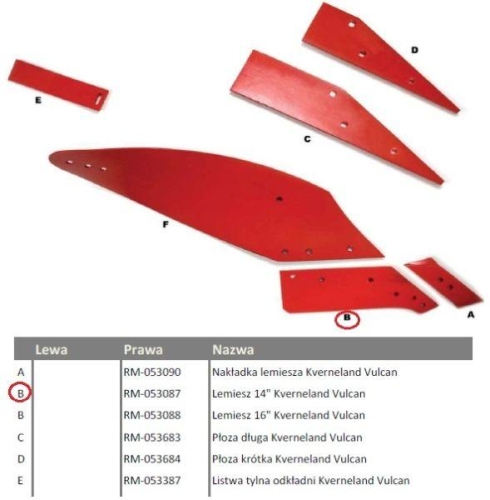 Lemiesz 14" Kverneland Vulcan (2)