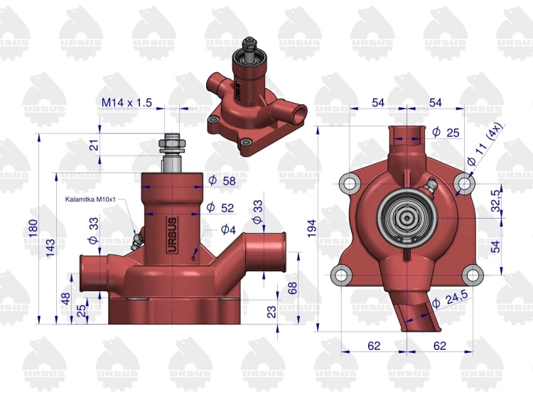 Pompa wody C-360 ORYGINAŁ URSUS (5)