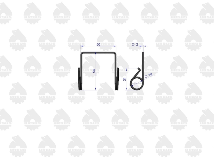 Komplet sprężyn sprzęgła C-330/360 50501120 Oryginał Ursus 2