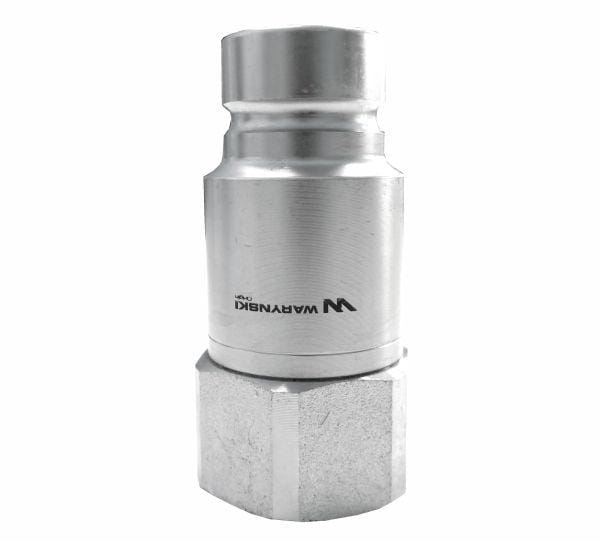 Szybkozłącze hydrauliczne suchoodcinające wtyczka G3/8"BSP gwint wewnętrzny ISO16028 Waryński 2