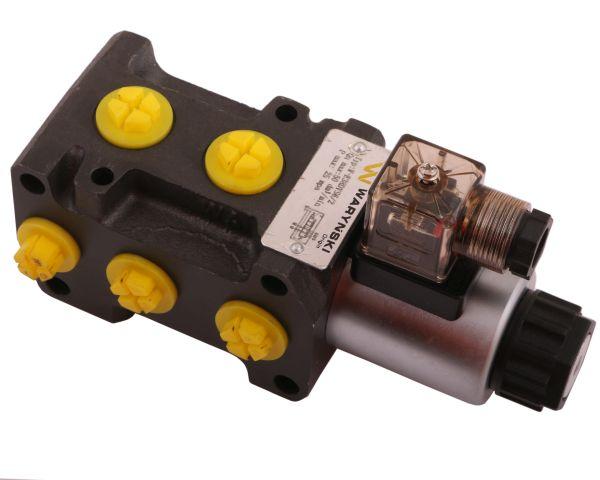 Dzielnik zawór elektrozawór kierunkowy elektromagnetyczny kontroli W-E38DVS6/2 (DVS6/50 L/MIN) G3/8" 50L (24V DC) Waryński