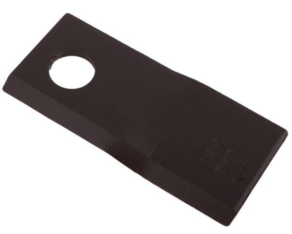 Nóż nożyk kosiarka prawy 112x48x4mm otwór 19 zastosowanie 123707 134308 Fella WARYŃSKI ( sprzedawane po 25 )