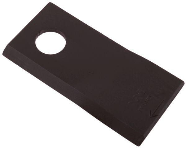 Nóż nożyk kosiarka prawy 106x48x4mm otwór 19 zastosowanie 122330 Fella WARYŃSKI ( sprzedawane po 25 )