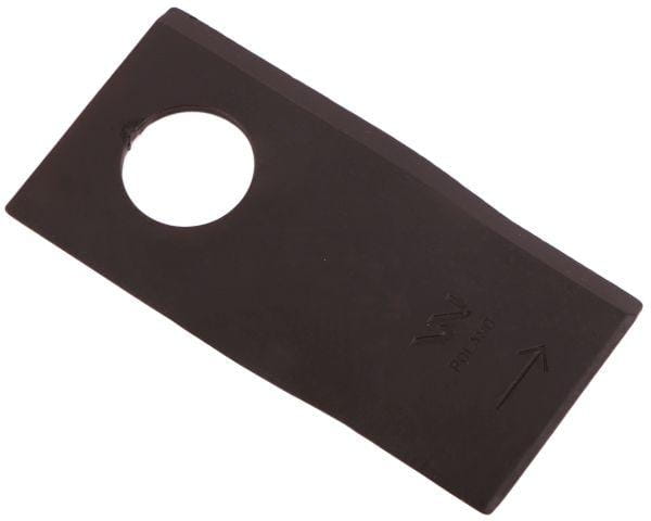 Nóż nożyk kosiarka lewy 100x48x3mm otwór 23 zastosowanie T683L Mortl WARYŃSKI ( sprzedawane po 25 )