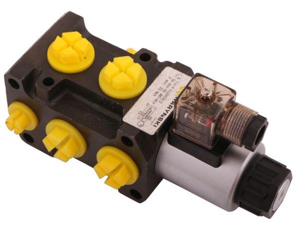Dzielnik zawór elektrozawór kierunkowy elektromagnetyczny kontroli W-E12DVS6/2 (DVS6/50L) G1/2" 50L (24V DC) Waryński