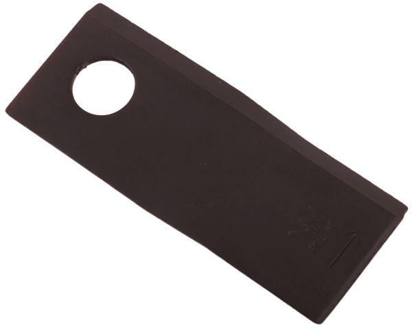Nóż nożyk kosiarka lewy 118x48x4mm otwór 19 zastosowanie 133075 Fella WARYŃSKI ( sprzedawane po 25 )