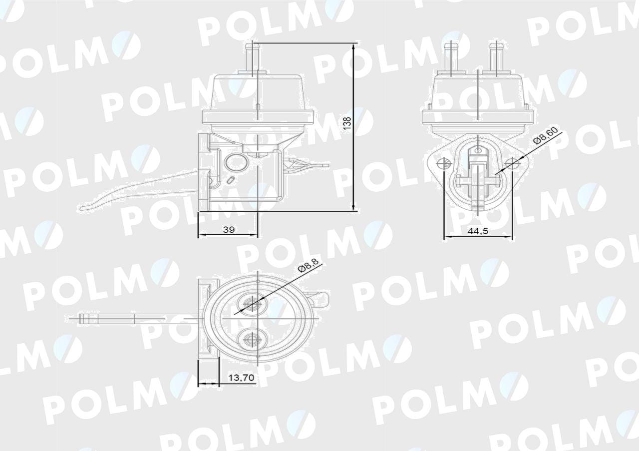 Pompa zasilająca RE61260 POLMO