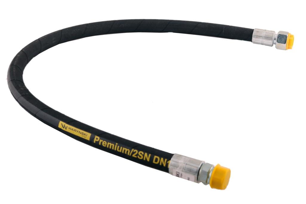 Przewód hydrauliczny 275 bar gwint M22x1.5 proste L-900mm DN12-2SN (AB-13-900; P11P21) 27.5MPa Waryński