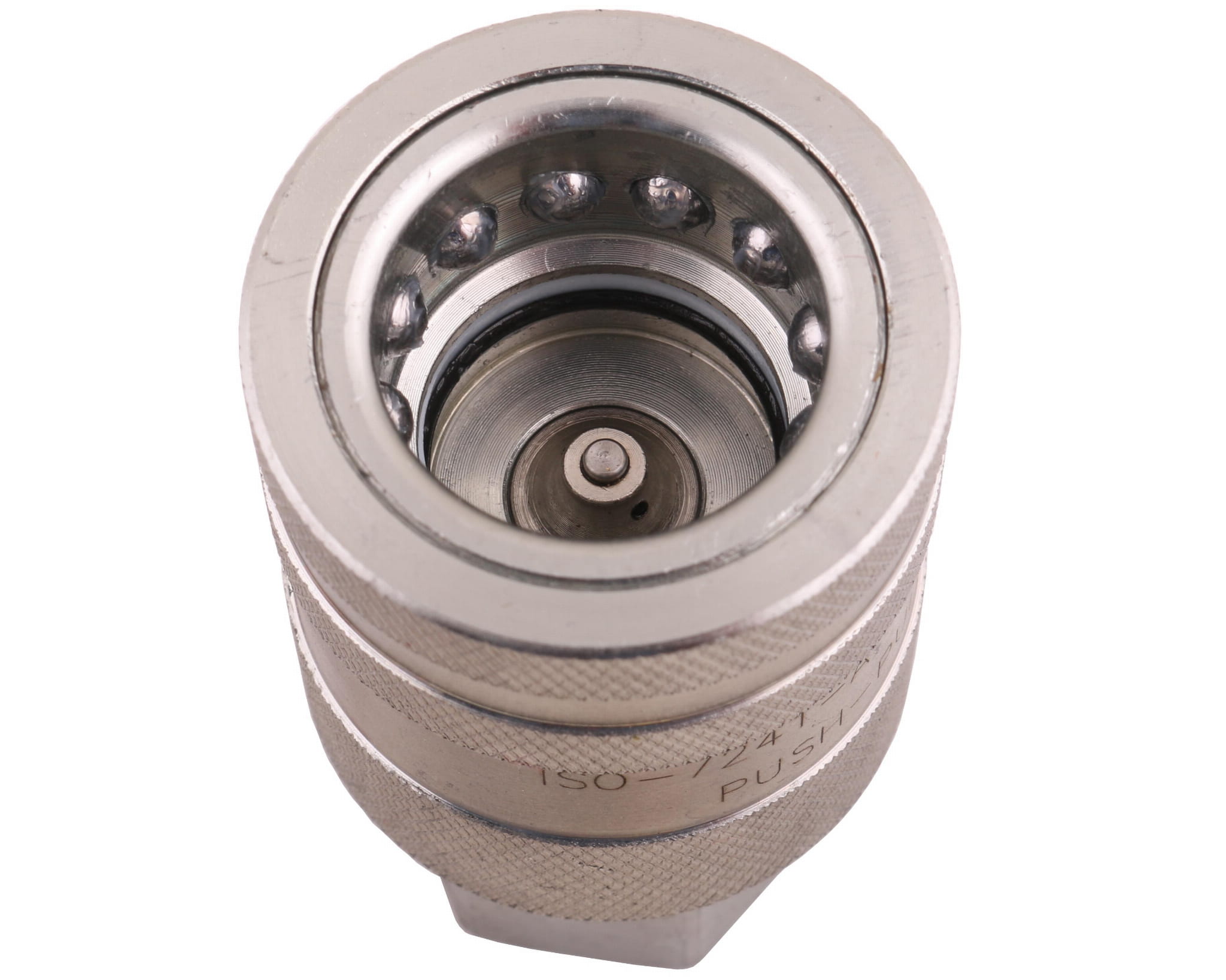 Szybkozłącze hydrauliczne gniazdo z eliminatorem ciśnienia G1/2"BSP gwint wew. EURO PUSH-PULL (ISO 7241-A) Waryński