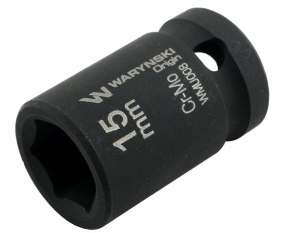 Nasadka udarowa sześciokątna 1/2" 15 mm CrMo DIN 3129 Waryński