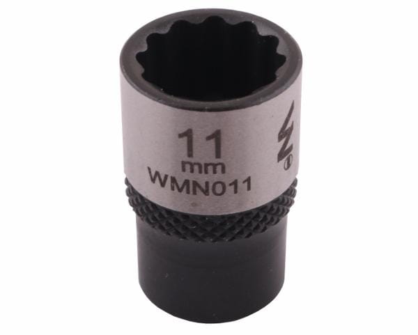 Nasadka dwunastokątna 1/4". 11 mm. CrV50BV30. DIN 3124. Waryński