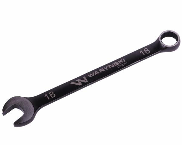Klucz płasko-oczkowy 18 mm CrV standard ASME B107-2010 Waryński