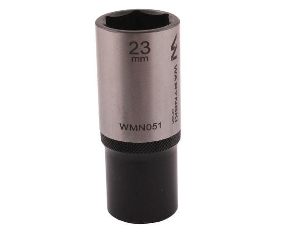 Nasadka sześciokątna 1/2" 23 mm długa CrV50BV30 DIN 3124 Waryński