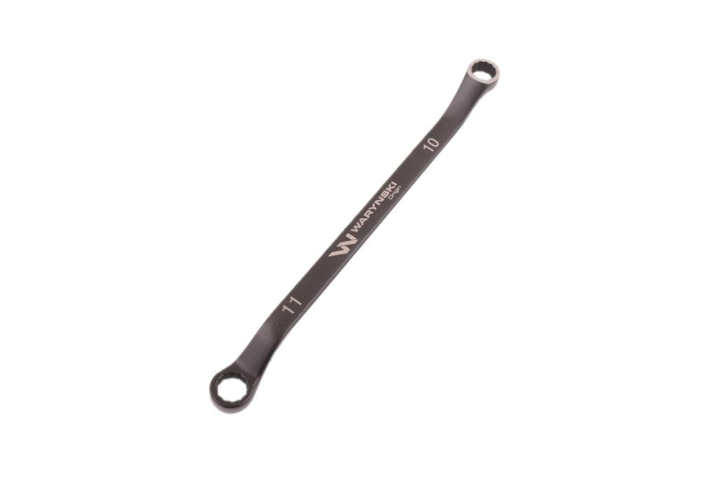 Klucz oczkowy odsadzony 10 x 11 mm CrV standard ASME B107.9 Waryński