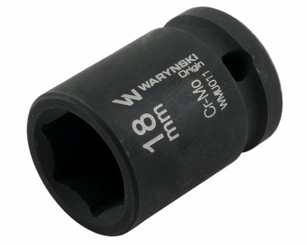 Nasadka udarowa sześciokątna 1/2" 18 mm CrMo DIN 3129 Waryński