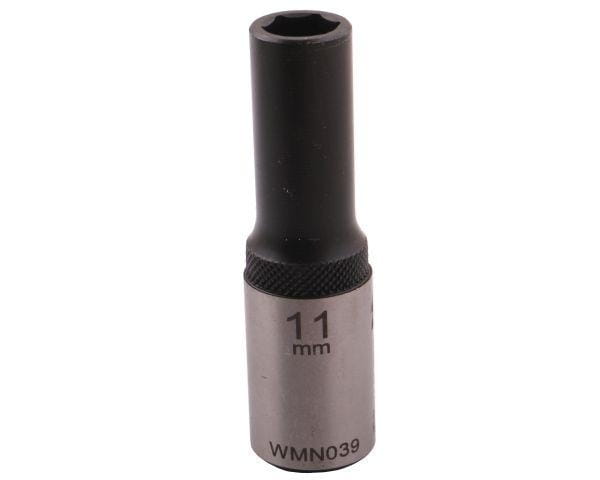 Nasadka sześciokątna 1/2" 11 mm długa CrV50BV30 DIN 3124 Waryński