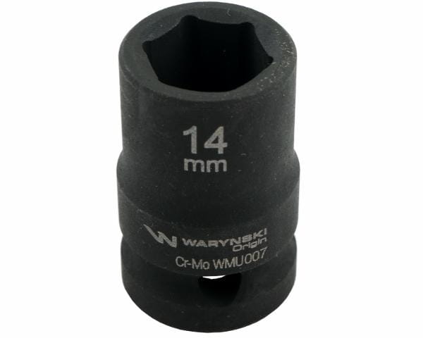 Nasadka udarowa sześciokątna 1/2". 14 mm. CrMo. DIN 3129. Waryński