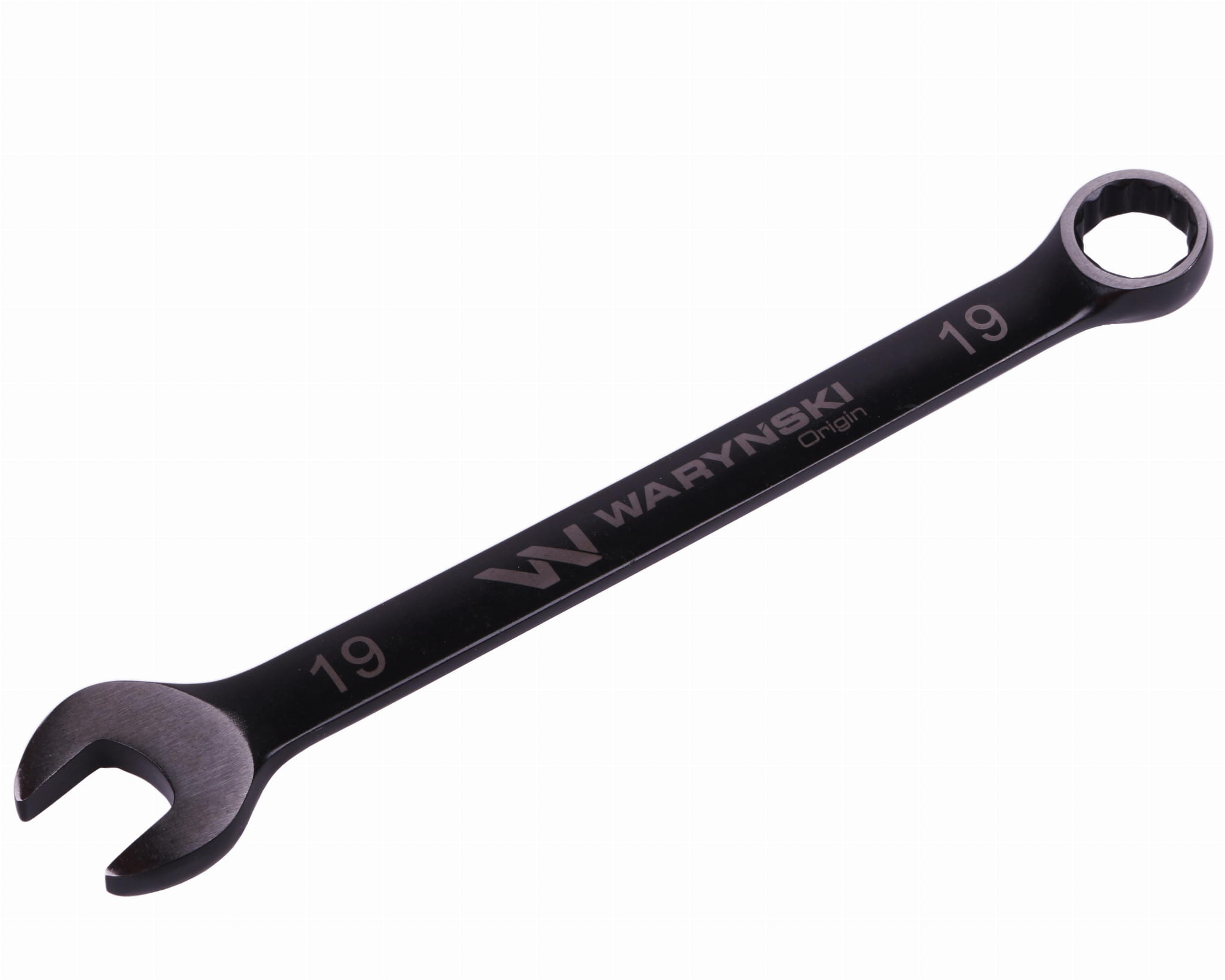 Klucz płasko-oczkowy 19 mm CrV standard ASME B107-2010 Waryński