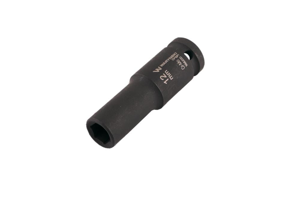 Nasadka udarowa sześciokątna długa 1/2" 12 mm CrMo DIN 3129 Waryński