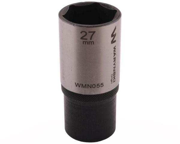 Nasadka sześciokątna 1/2" 27 mm długa CrV50BV30 DIN 3124 Waryński