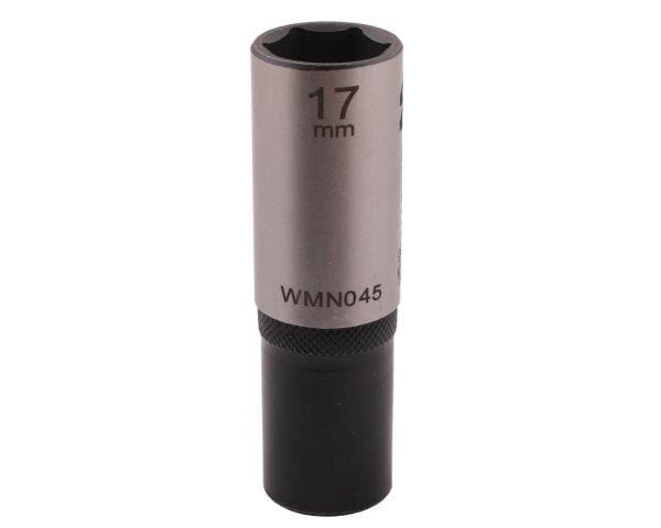 Nasadka sześciokątna 1/2" 17 mm długa CrV50BV30 DIN 3124 Waryński