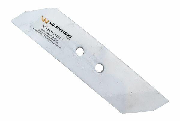 Dłuto nakładka lemiesza prawe dwuotworowe 15 mm zastosowanie VIS/17 XL Unia Pług stal borowa WARYŃSKI