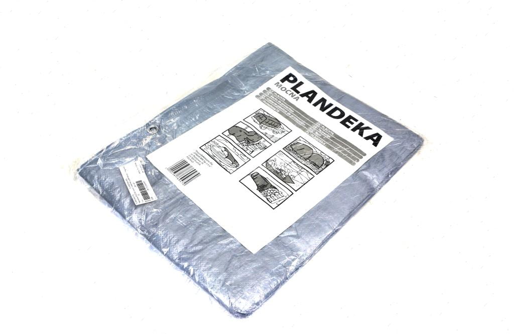 Plandeka MOCNA 3x4m (srebrna) gramatura 110g/m2