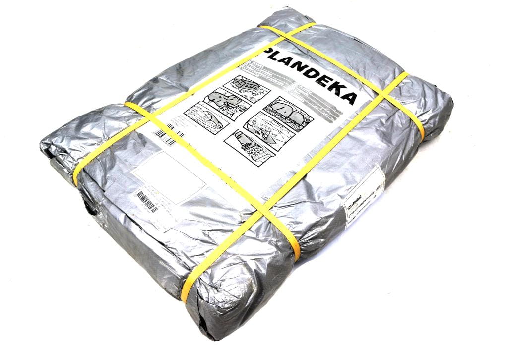 Plandeka MOCNA 10x15m (srebrna) gramatura 110g/m2