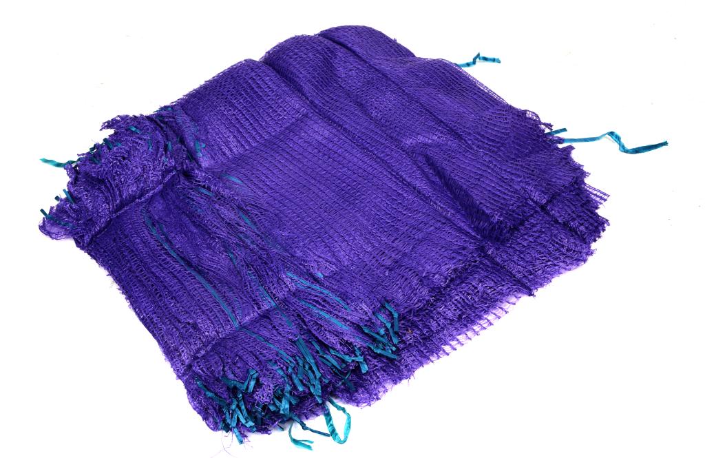 Worek raszlowy 10-15kg z zaciągiem fioletowy (sprzedawane po 100 szt.)