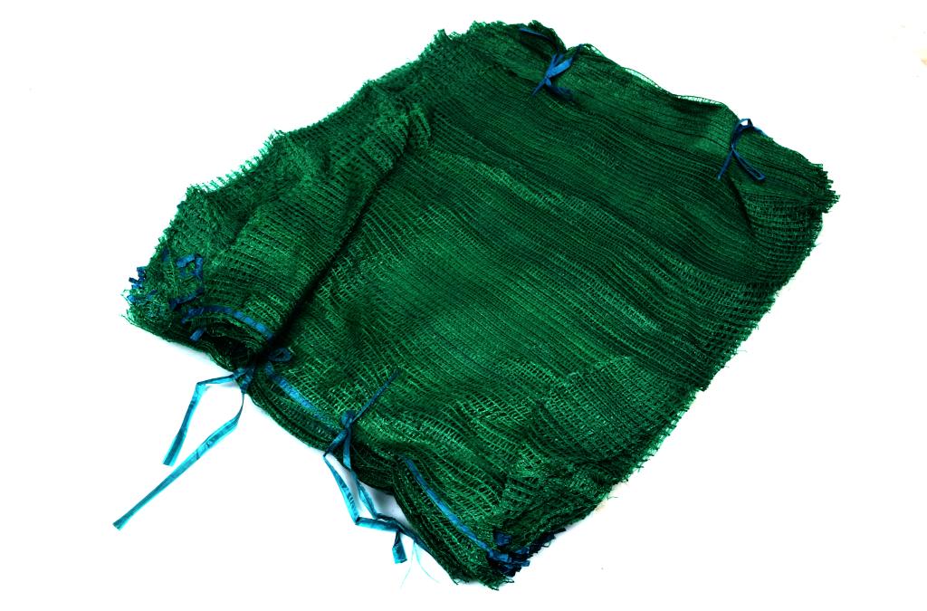 Worek raszlowy 25-30kg  z zaciągiem zielony (sprzedawane po 100 szt.)