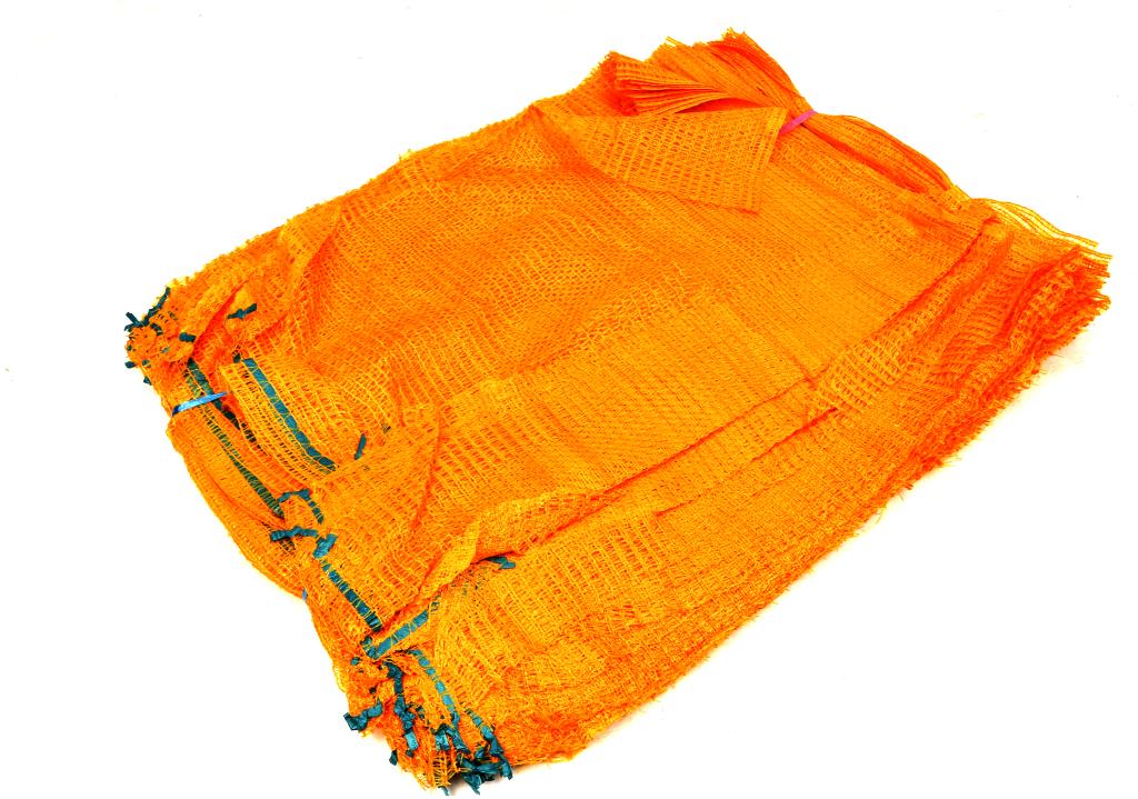 Worek raszlowy 25-30kg z zaciągiem żółty (sprzedawane po 100 szt.)