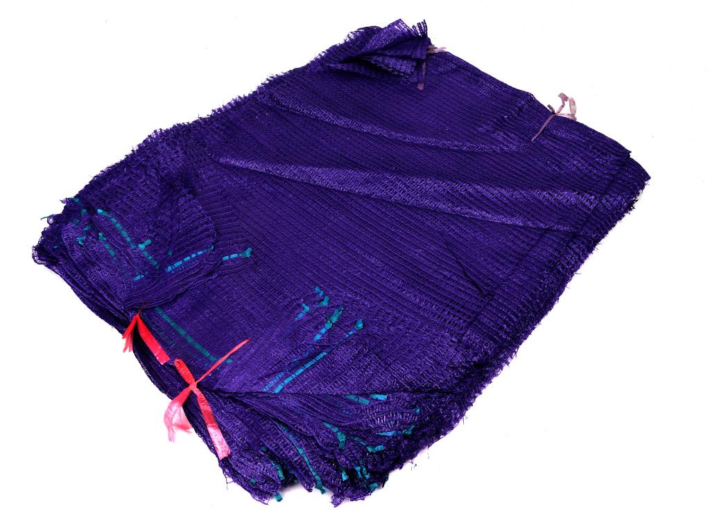 Worek raszlowy 25-30kg z zaciągiem fioletowy (sprzedawane po 100 szt.)