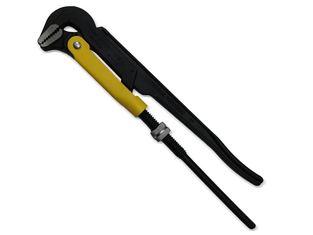 Szczypce nastawne szwedzkie do rur szczęki typ 90° o rozstawie max 40mm  długość 320mm Waryński